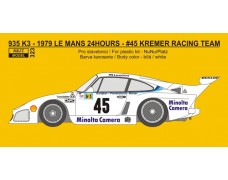 Decal – Porsche 935 K3 - 1979 Le Mans 24 hours - Kremer Racing Team